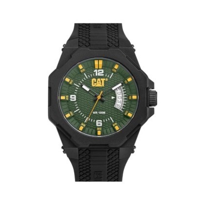 CAT OCTA LM-121-21-337 Analog Black Silicone Band Men Watch